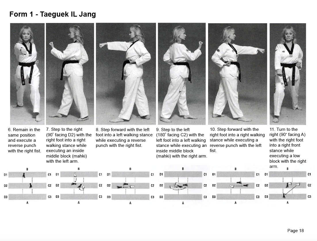 1 Taegeuk IL Jang – The Taekwondo Center